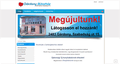 Desktop Screenshot of gardonybutorhaz.hu